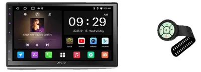 Obrázek produktu pro Multimediální přehrávač do auta, standardní velikost, kompatibilní se smartphony, univerzální kompatibilita, s dálkovým ovládáním