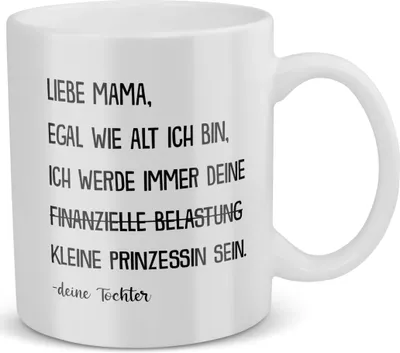 Produktbild von 22Feels Mama Geschenk von Töchtern Muttertag Geburtstag Mutter Tasse Weihnachten Frauen Kaffeetasse Haferl