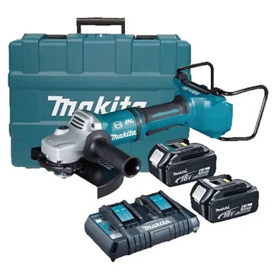 Immagine prodotto di Makita DGA900PT2 Smerigliatrice angolare a batteria 2x18V, 230 mm