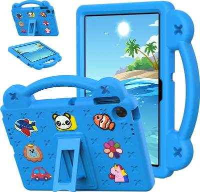 Immagine prodotto di Custodia protettiva per Lenovo Tab K10 2nd 10.1" TB-311FU/Tab Tablet 10.1 2025, custodia per bambini, antiurto con maniglia e supporto Blu