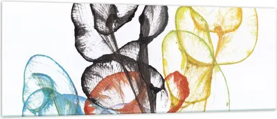 Produktbild von Bilder auf glas - Einteilig - Blumen Abstraktion Surrealismus - 140x50cm - Glasbilder - Wandbilder - Bilder - Wanddekoration aus Glas - Glas Bilder - Wandbild auf Glas - GAB140x50-4444