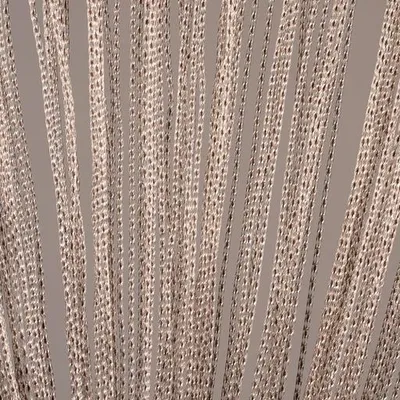 Image de Moustiquaire Medusa - Rideau de porte 100 x 220 cm - Marron foncé Transparent