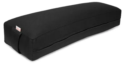 Produktbild von yogabox Pranayama Kissen BASIC - schwarz 70 x 20 x 10 cm Buchweizenschalen