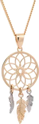 Produktbild von Anhänger Traumfänger mit 1,1 mm Goldkette 50 cm 585-14 Karat Gold