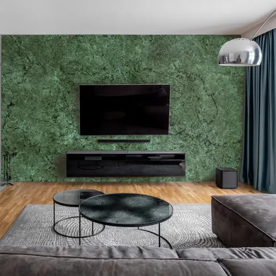 Produktbild von dedeco Wohnzimmerrückwand TV-Wand Wandpaneel Wohnrückwand Rückwand Tapetenersatz, Motiv: Marmor V14, 250 x 100 x 0,5cm, Nano-Protect: matt, wasserfest, robust, als Wandverkleidung aus Hartschaum PVC
