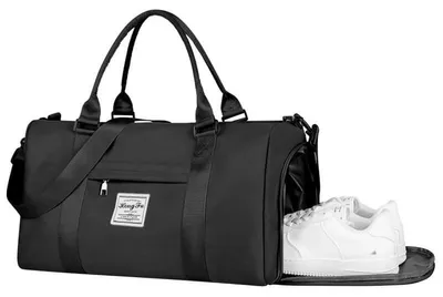 Immagine prodotto di Omgoods - Borsa sportiva pieghevole con scomparto per scarpe