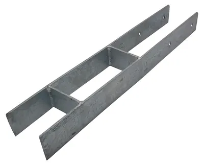 Produktbild von H-Anker Pfostenträger feuerverzinkt 91 mm / 600 mm H-Träger Pfostenanker Carport