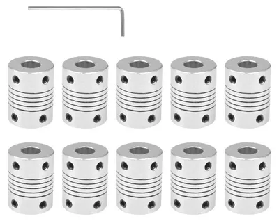 Productafbeelding van Flexibele Koppelingen 5mm tot 8mm voor Stappenmotoren - Set van 10