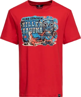Produktbild von KING KEROSIN T-Shirt Mit Tiki-Motiv Killer Kahuna Rot M