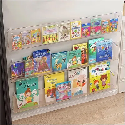 Obrázok produktu pre Priehľadný držiak na časopisy vyrobený z akrylu
