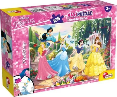 Image de Puzzle double face Maxi 108 éléments Princesse. Princesses 74174 LISCIANI