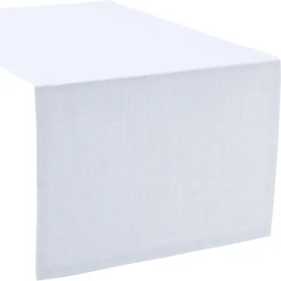 Produktbild von Sander Tischläufer Loft - verschiedene Farben und Größen 50 x 140 cm 30 - weiß