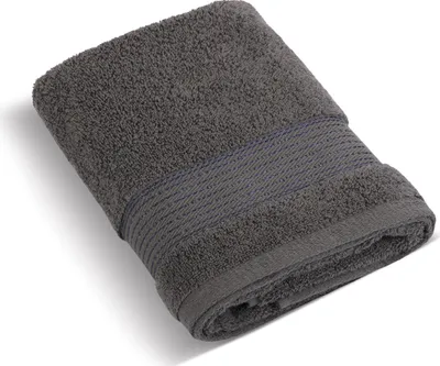 Zdjęcie produktu dla Ręcznik frotte 70x140cm w paski 450g ciemnoszary
