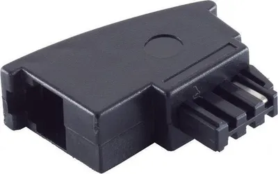 Produktbild von helos Adapter TAE F Stecker/6P4C Buchse, Bel. A, lose