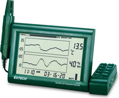 Produktbild von EXTECH RH520B - Feuchtigkeits- und Temperaturdiagrammschreiber mit abnehmbarer Sonde