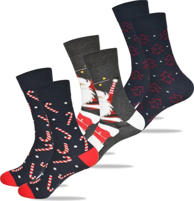 Produktbild von 3 Paar Weihnachtssocken von Lee Cooper als Geschenk für Nikolaus, Weihnachten