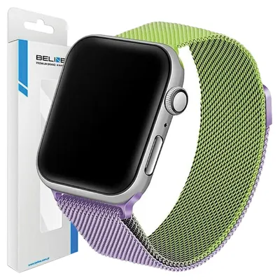 Zdjęcie produktu dla Beline Pasek Apple Watch Steel 42/44/45/49Mm Zielono-Purpurowy Green/Purple