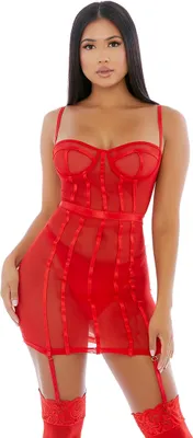 Produktbild von Sheer Intimacy - Bustier-Set aus Mesh - S