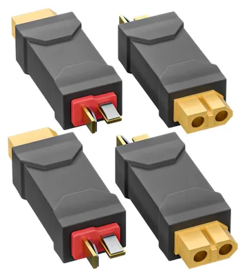 XT60 Buchse auf T-Stecker, 4 Stück, Adapterkabel