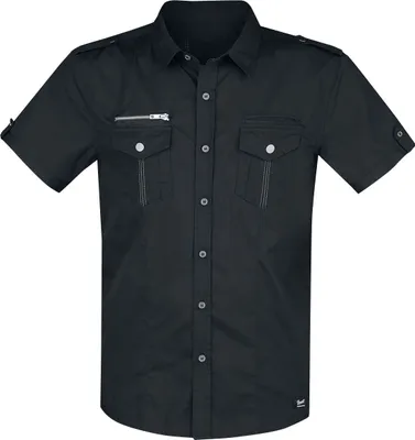 Produktbild von Brandit Kurzarmhemd Herren Rockstar Shirt T/C schwarz L