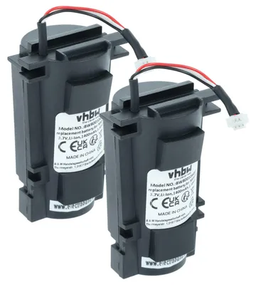 Produktbild von vhbw 2x Akku kompatibel mit Honeywell MS9535, BT9535 Barcodescanner POS (1400 mAh, 3,7 V, Li-Ion)