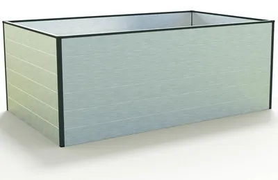 Produktbild von GFP Hochbeet Kräuter-Gemüse-Beet Aluminium CHRISTINA - 195x119x77cm - Aluminium eloxiert