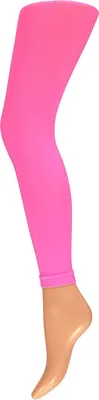 Produktbild von Neon Pink Schweißbänder Set Stirnband Beinstulpen Handschuhe 80er 90er Jahre (1x Leggings)