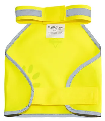 Immagine prodotto di Korntex - Gilet per cani "Buenos Aires", elasticizzato, alta visibilità LT5914 (M - Scollo: 52 cm-50 cm) (Giallo)