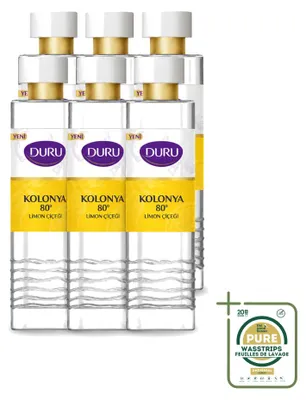 Productafbeelding van 6 x Duru Eau de Cologne Citroen - 400 ml - Verpakking met 6 stuks