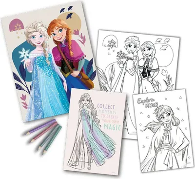 Produktbild von Disney Frozen Fä rbeset + Notizbuch