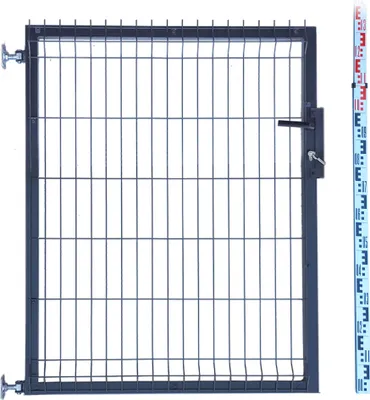 Zdjęcie produktu dla FURTKA 120cm antracyt grafit PANELOWA RAL7016 ogrodzeniowa 123cm