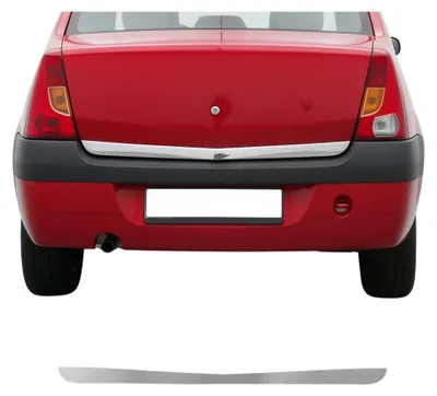 Image de Garniture de Hayon Coffre pour Dacia Logan Berline 2004-2024 acier inox, Image générée par une IA