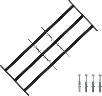 Produktbild von Stabli Fenstergitter Schwarz 116 x 45cm Pulverbeschichteter Stahl - DE570573 - Sonstiges Fensterzubehör