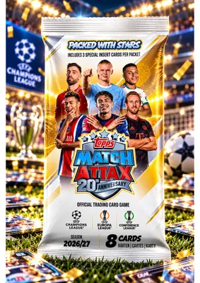 Image de Lot de boosters Topps UCC Match Attax, saison 2026/27