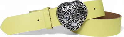 Produktbild von Ledergürtel Damen Echtleder 4 cm, Herz-Schnalle Strass funkelnd, FRONHOFER