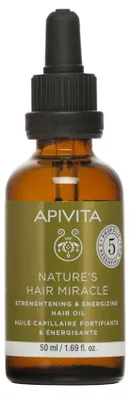 Obrázok produktu pre Apivita Nature's Hair Miracle posilňujúci a energizujúci olej na vlasy 50 ml