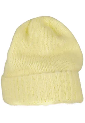 Productafbeelding van FLEXFIT 1503A | Zachte acrylmuts, brede, geribbelde boord - Kleur: Geel - Maat: One size (één maat)
