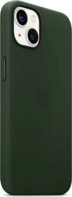 Produktbild von Apple Leather Case MagSafe iPhone 13 schwarzgrün