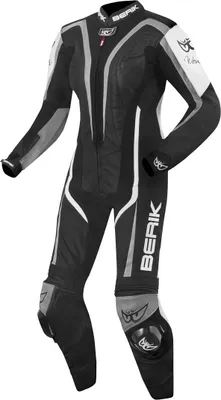 Produktbild von Berik Zora Damen 1-Teiler Motorrad Lederkombi, schwarz/weiß, 40