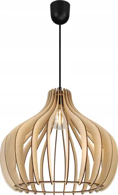 Produktbild von Moderne Led-Deckenhängelampe Aus Holz