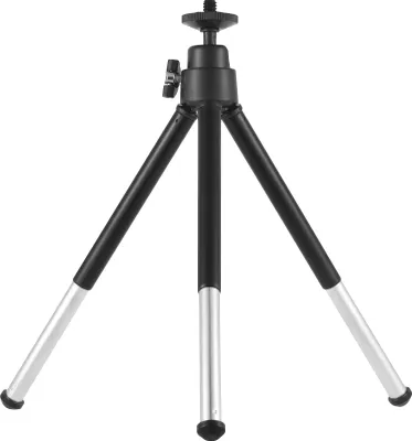Produktbild von Mini Stativ 2-teilig ausziehbare Desktop Stativ Halterung 1/4 Zoll Schraube Halterungen fuer Telefon ILDC max. Laden Sie 0,5 kg Schwarz