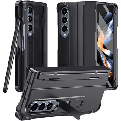 Immagine prodotto di Custodia per Samsung Galaxy Z Fold 3 5G Cover rigida antiurto con penna, protezione cerniera e protezione schermo nero