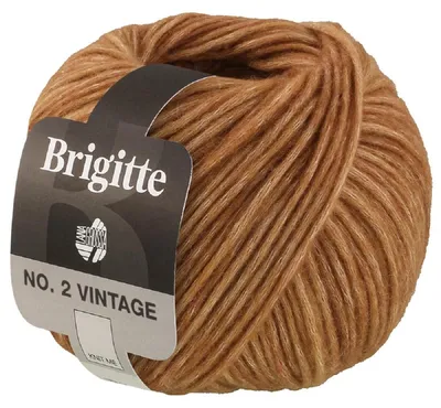 Produktbild von Lana Grossa BRIGITTE NO. 2 VINTAGE 50 g Soffilo mit Seide & Merinofasern 115 m  Farbe 202 - Camel meliert