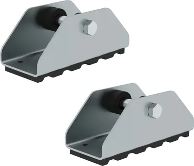 Produktbild von Günzburger Steigtechnik 2x Schwenkfuß mit Gummiauflage - 019227