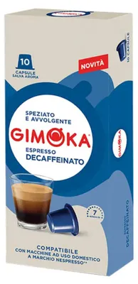 Zdjęcie produktu dla Gimoka CUPCNGIINT10AS, Kapsułka kawy, Espresso, Nespresso, 55 g, 10 szt.