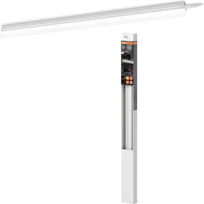 Image de Osram LED Unterbauleuchte Lichtleiste Batten Weiß 60cm 8W 900lm Warmweiß 3000K Sensor