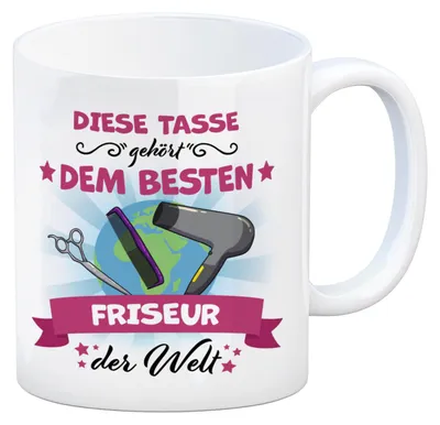 Produktbild von Bester Friseur der Welt Kaffeebecher