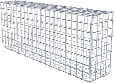 Produktbild von Gabione 100 cm x 40 cm x 20 cm (L x H x T), Maschenweite 5 x 5 cm, Spiralring