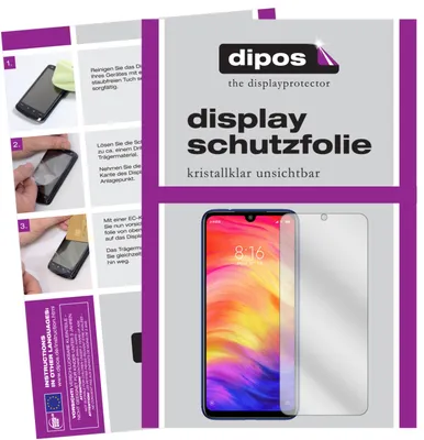 Produktbild von 6x Schutzfolie für Xiaomi Redmi Note 7 Pro klar Displayschutzfolie Folie Display