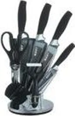 Produktbild von Messerblock Küchenmesser Edelstahl Messer Set 8-teilig Profi Schere & Schäler